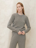 Maglione Girocollo Regular in Misto Cashmere