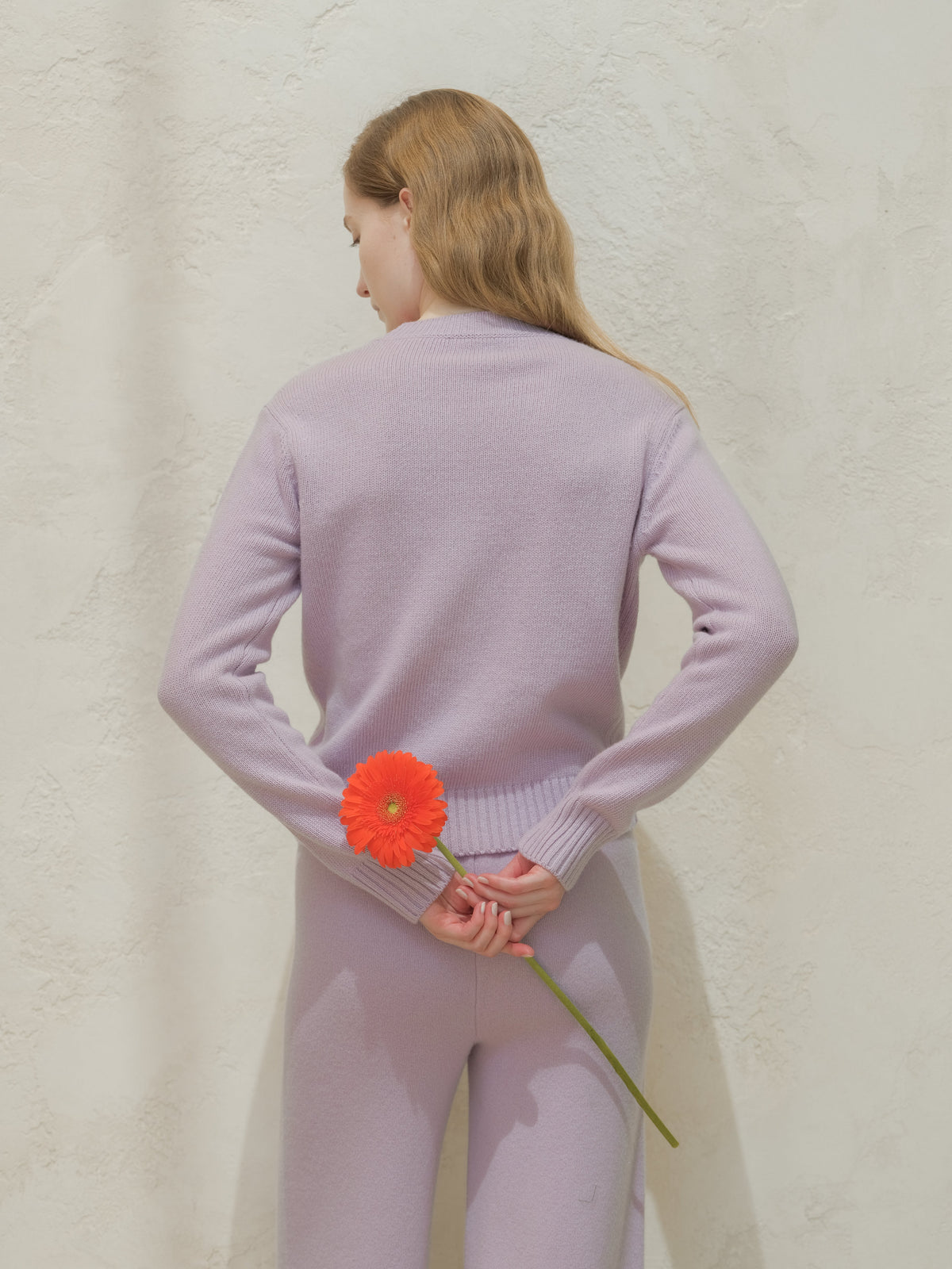 Maglione Girocollo Regular in Misto Cashmere