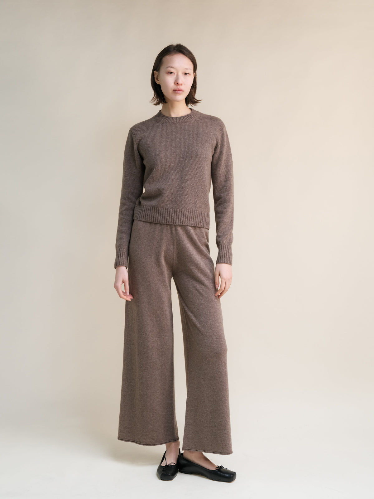 Maglione Girocollo Regular in Misto Cashmere