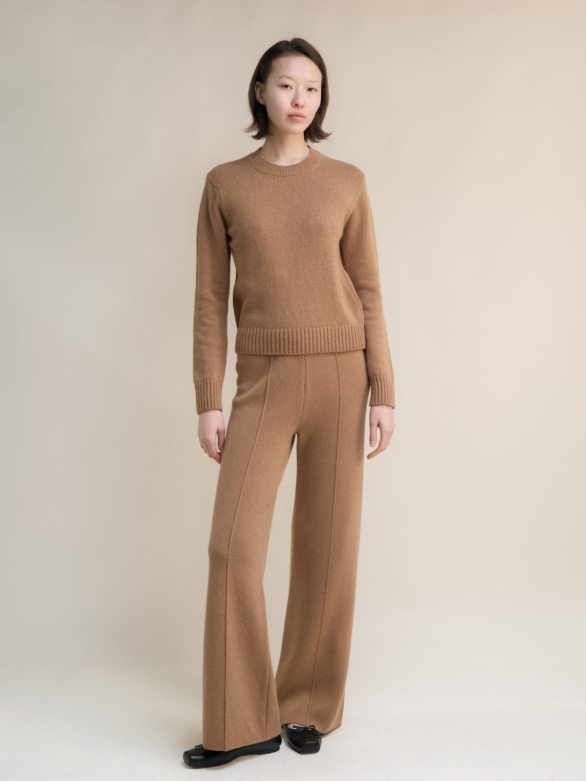 Maglione Girocollo Regular in Misto Cashmere