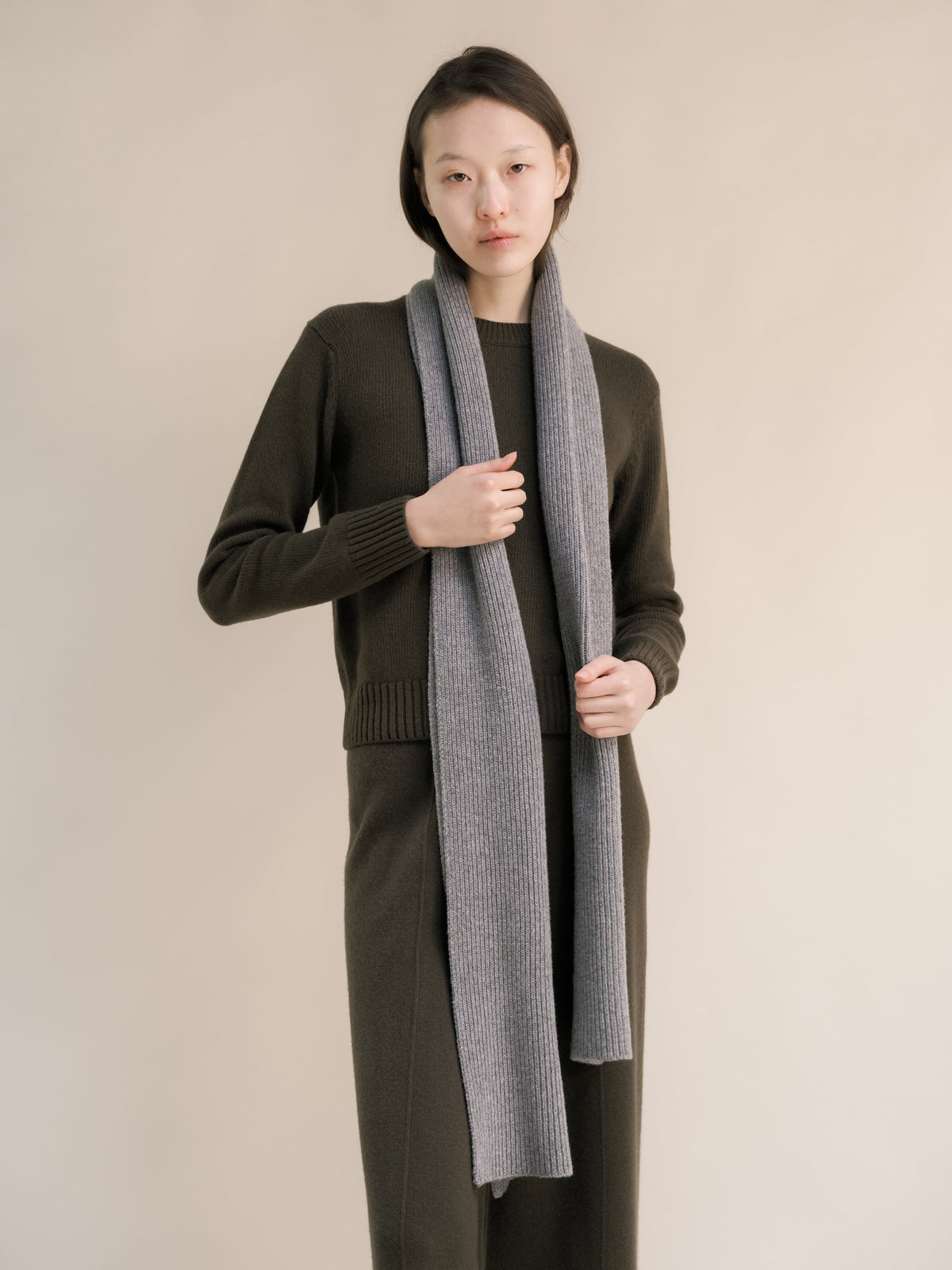 Maglione Girocollo Regular in Misto Cashmere