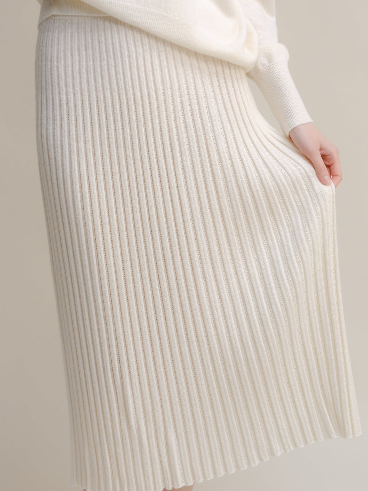 Gonna Traforata in Misto Cashmere