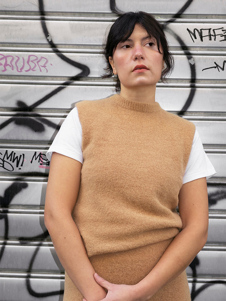 Filippa – Top Smanicato in Maglia