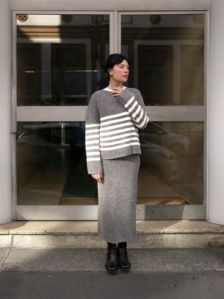 Flora – Maglione a Righe – Tenné by Antoniaerre | DOMIRA