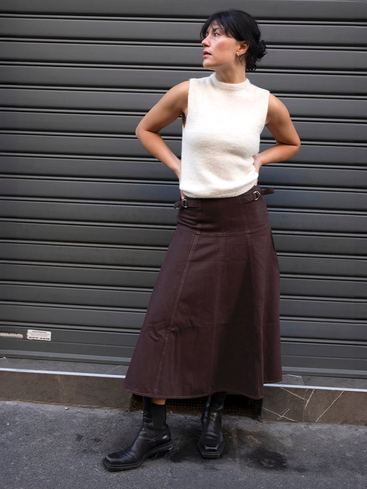 Filippa – Top Smanicato in Maglia