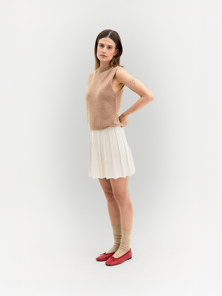 Filippa – Top Smanicato in Maglia