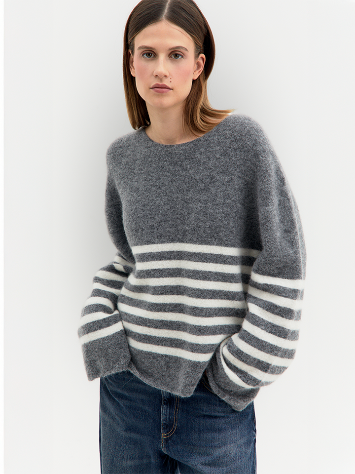 Flora – Maglione a Righe – Tenné by Antoniaerre | DOMIRA