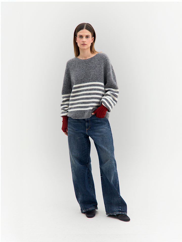 Flora – Maglione a Righe – Tenné by Antoniaerre | DOMIRA