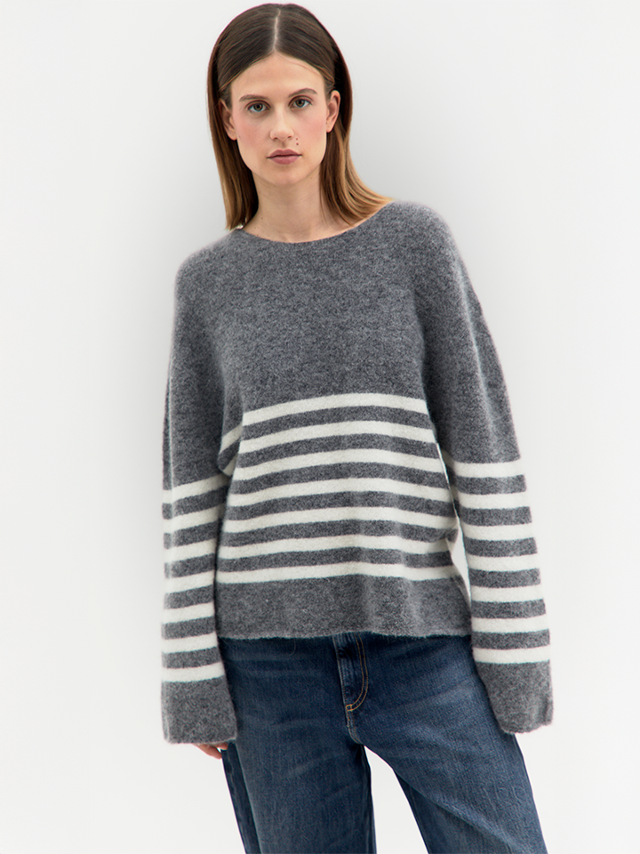 Flora – Maglione a Righe – Tenné by Antoniaerre | DOMIRA