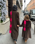 Linda – Maxi Sciarpa Bicolore in Lana – Tenné by Antoniaerre | DOMIRA