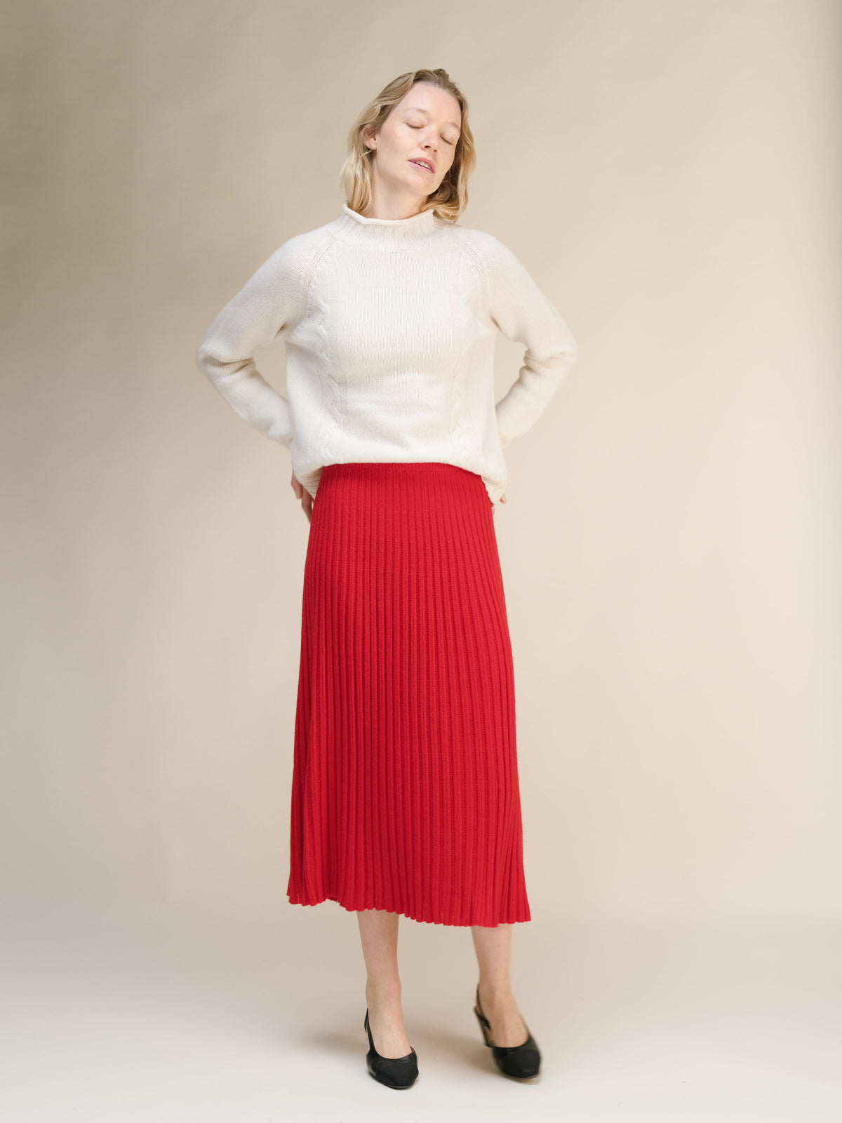 Gonna Traforata in Misto Cashmere