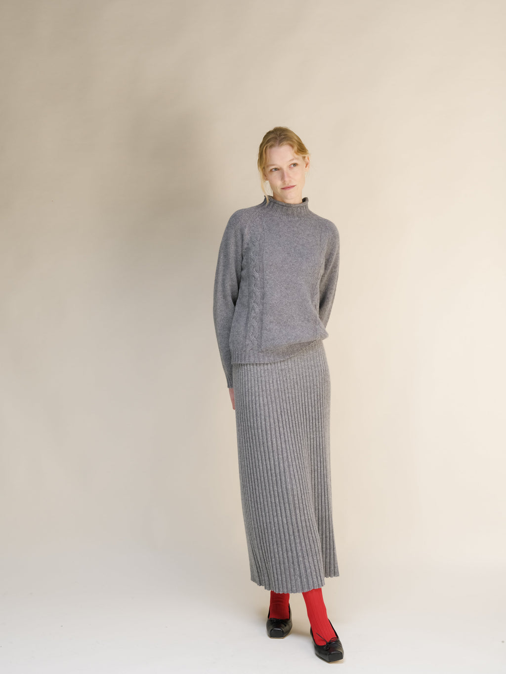 Gonna Traforata in Misto Cashmere
