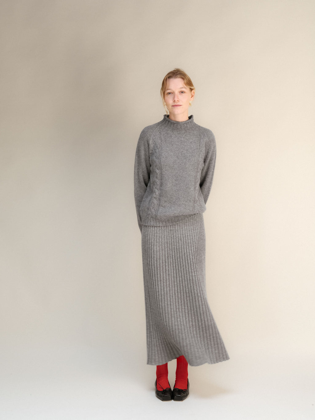 Gonna Traforata in Misto Cashmere