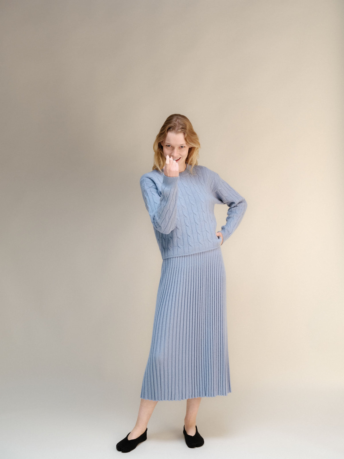 Gonna Traforata in Misto Cashmere