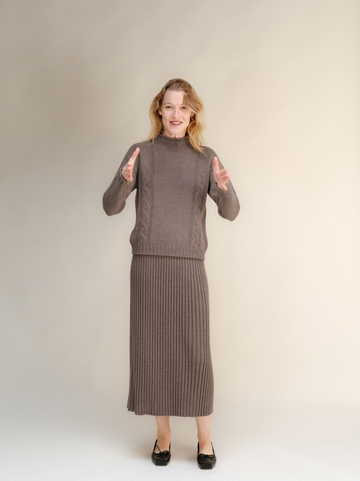 Gonna Traforata in Misto Cashmere