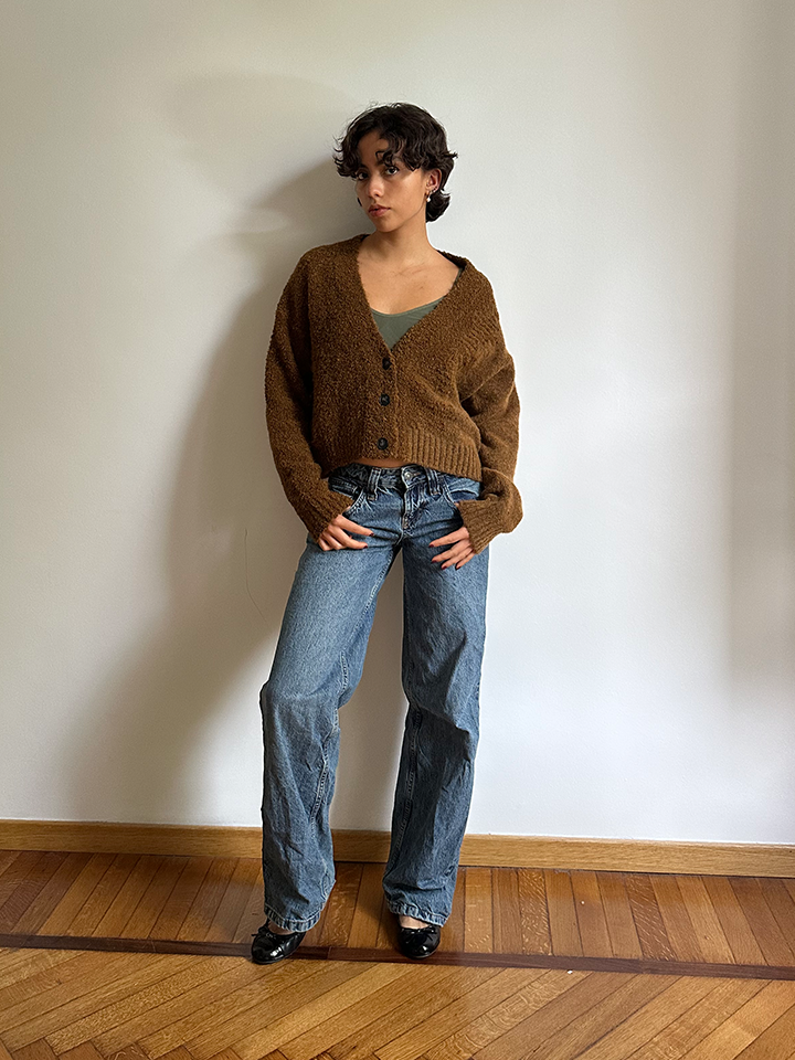 Tecla – Cardigan Sfumato in Bouclé