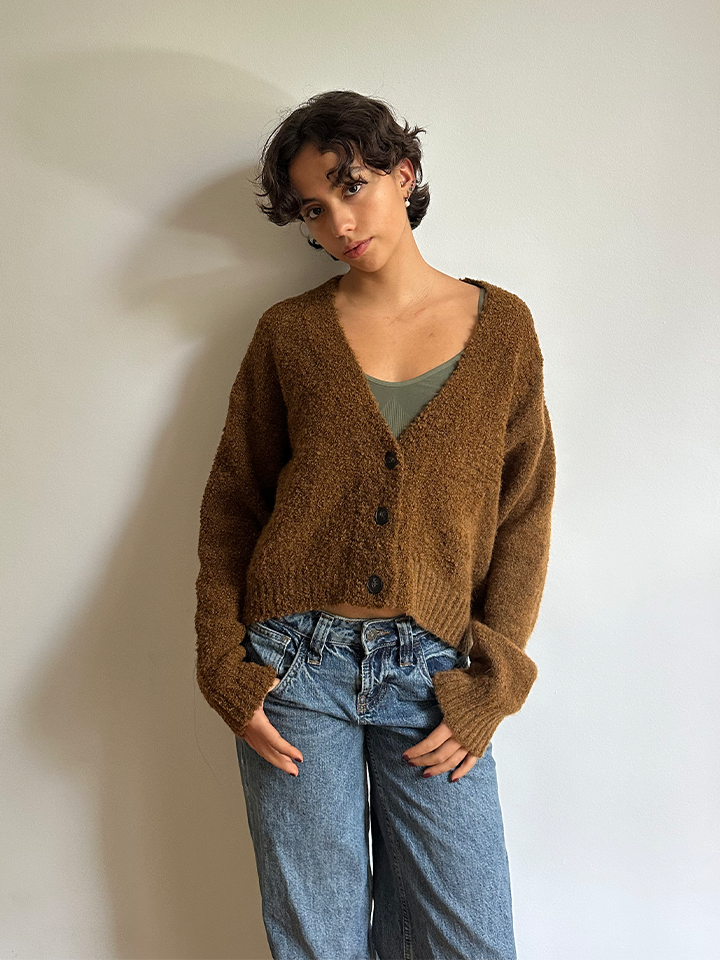 Tecla – Cardigan Sfumato in Bouclé